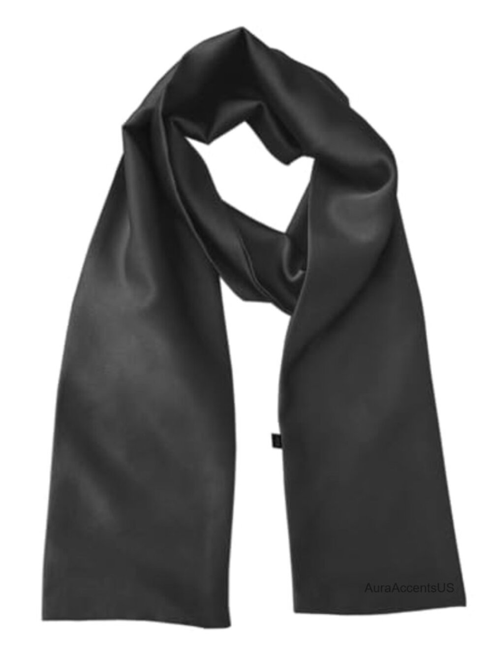 Silk Like Satin Head Scarf Long Square Neck Scarves for Bag Hair Women Gift